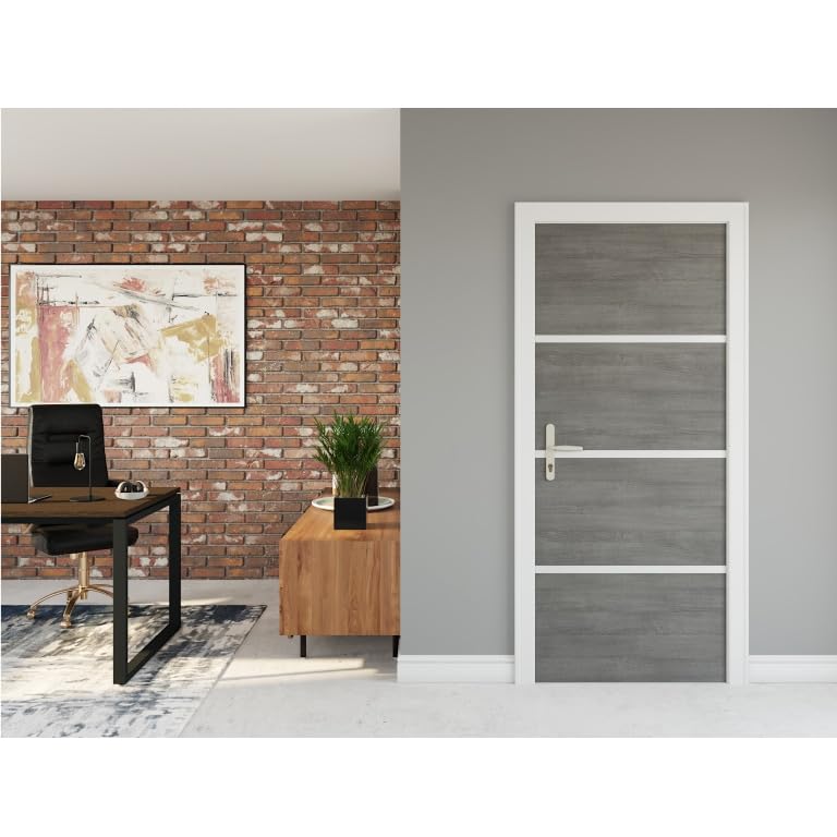 Kit rénovation porte bois FSC gris agate Nordlinger Pro 890530