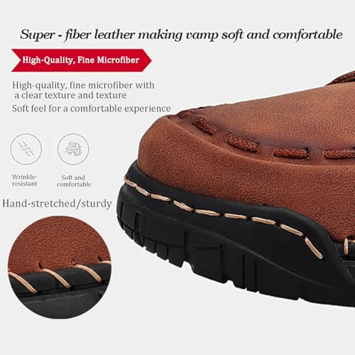 gifskiu Vilobel Mens Work Boots, Vilobel Men Non Slip on Shoes, Safety Toe Work Boot Orthopedic Boots for Men2