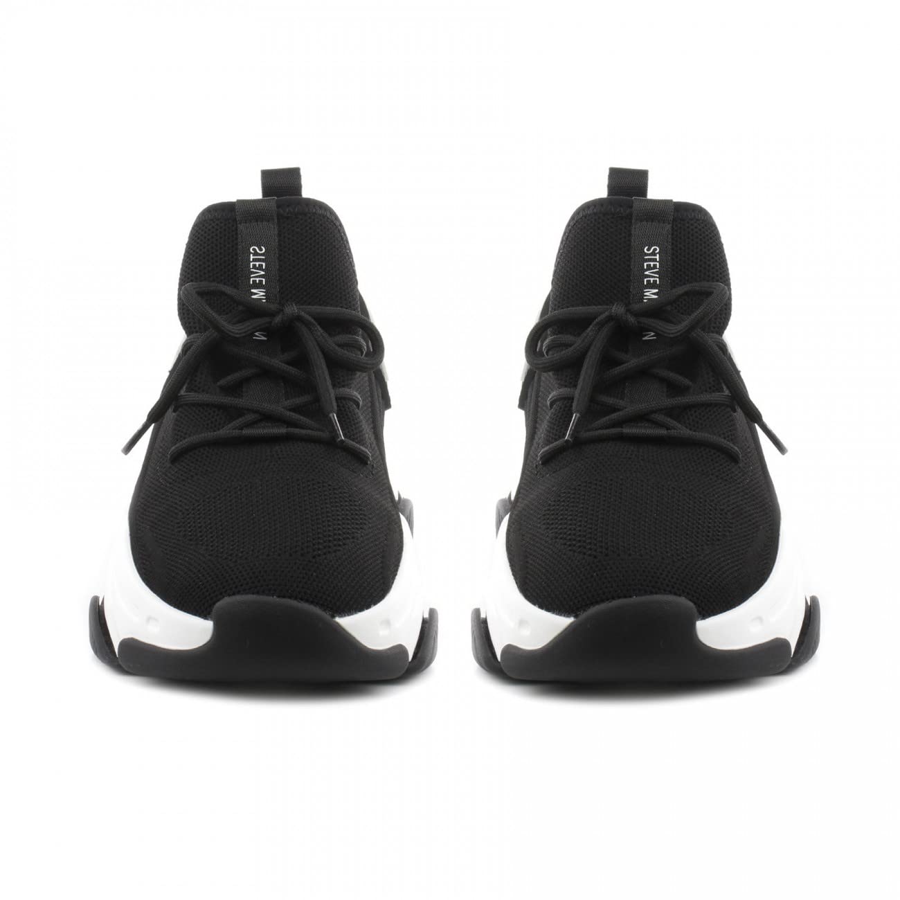 Steve Madden PROT04S1 nero scarpe donna sneakers tessuto slip on zeppa