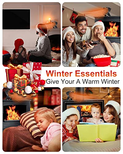 KALAHOL-4-Blades-Stove-Fan-Heat-Powered-WoodLog-Burner-Fan-Silent-Operation-Fireplace-Fan-Eco-Friendly-Economical-Heat-Circulation-WarmHeated-Fan-for-WoodFireplace-Black