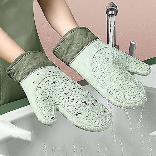 Guantes silicona aislantes térmicos para horno microondas resistentes 6