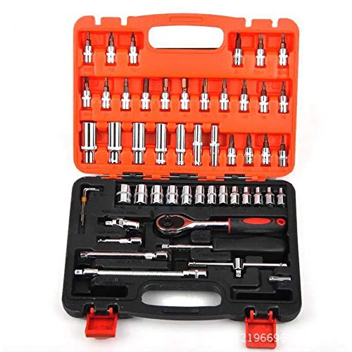 SNE -Hand Toolkit Premium Socket Wrench Tool Set 53 Pcs 1/4 Drive Socket Set, Hex (B08K3GB8WM) Amazon Price History, Amazon Price Tracker
