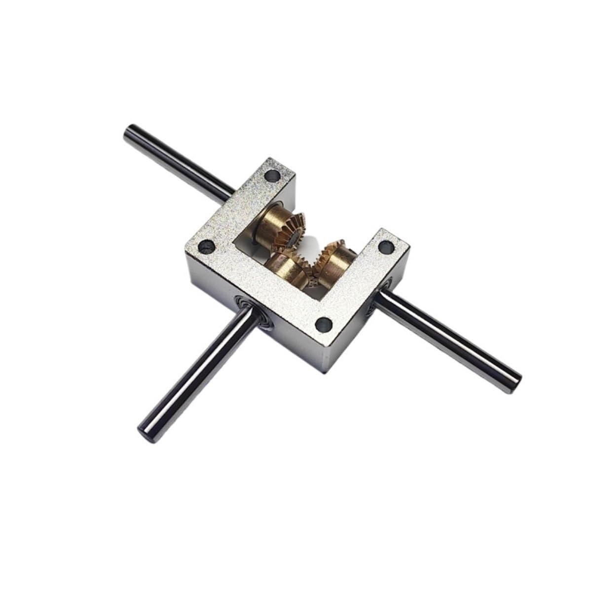 Angle Steering T Type Gearbox 90 Degree Transmission 1:1 Ratio Right Angle Commutator 4mm 5mm Shaft Bevel Gear Reduction Gear Box Driving Change(5MM Shaft)