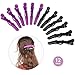 Produktbild Lictin Haarspange Friseur Abteilklammern Friseur Haarklammern Combi-Clip Karte Hair-Clips Abteilklammern Hair-Clips Combi aus Kunststoff 12 Stück