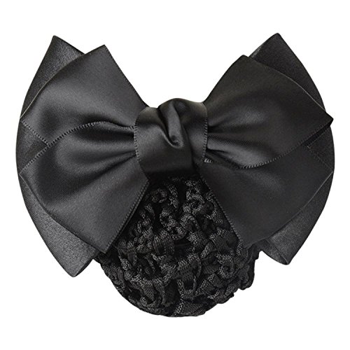 Bodhi2000® Barrette à cheveux avec nœud papillon pour chignon, Noir , taille unique