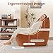 Meskanu Lounge-Sofa mit Memory-Schaum für kleine Räume: Bodensofa Lazy Sofa aus Wildlederimitat, Cloud Couch für Schlafzimmer & Wohnzimmer, Braun