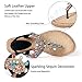 iCKER Women Rhinestone Sandals T-Strap Buckle Bohemian Pearl Crystal Flat Sandals-PD1-Black8