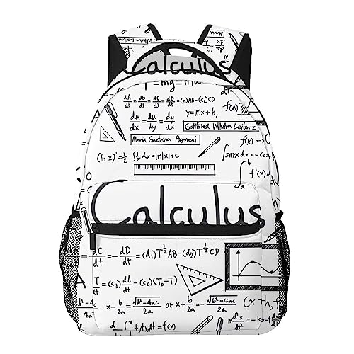 Sac à dos décontracté léger noir DEHIWI Math Geometry pour ordinateur - 6