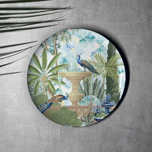 Image of Ethereal India Wall Plates- Elegant Metal Wall Decor Set for Living Room, Bedroom & Office | Decorative Wall Art & Home Decor Gift Items | Unique Gifts Ideas for Men & Women | Set of 5