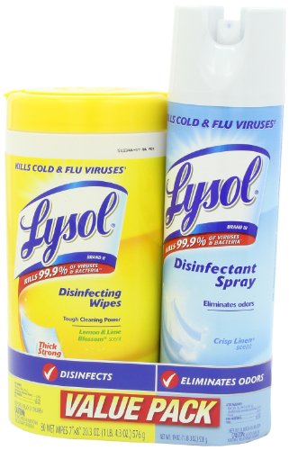 Lysol Base 80ct Household Cleaning Wipes, Crisp Linen, 19 Ounce - Thumbnail 2