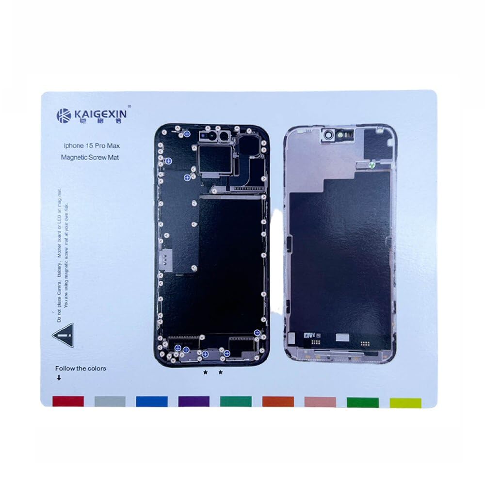 Set Complet De Vis Internes Pour IPhone 15 Pro Max - Vis Noires Pour Réparation - 7