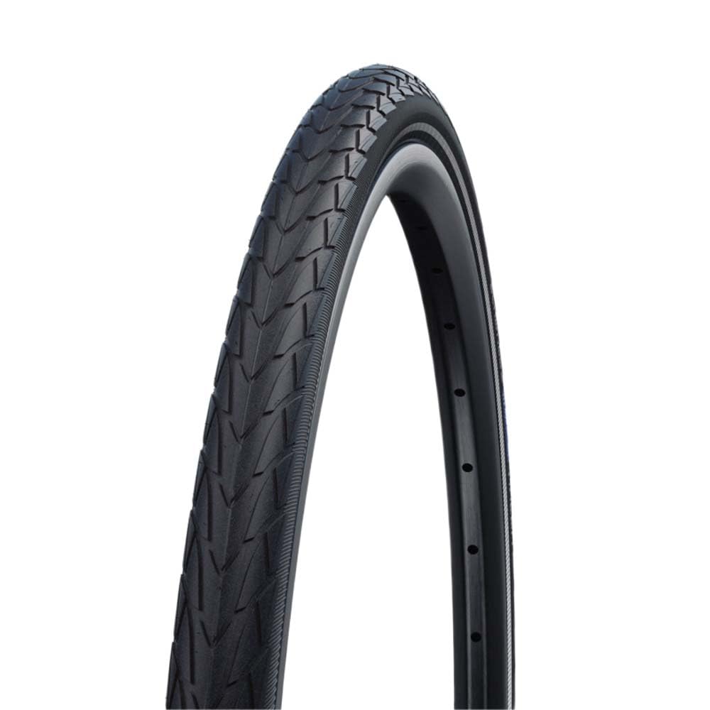 Schwalbe Marathon Racer Performance Line Clincher Bicycle Tyre, Black/Reflex, 28 x 1.50