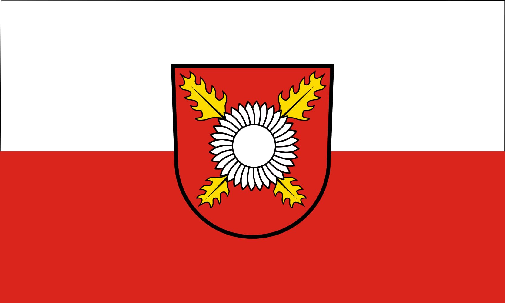 Drapeau officiel Boettingen grand format pavillon municipal de Haute-Souabe