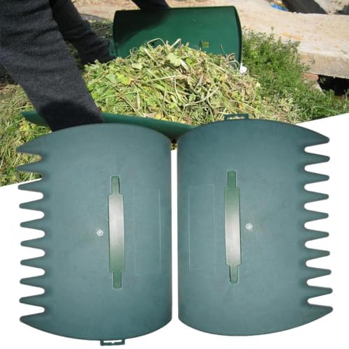 Garden Leaf Grabber Griffes réglables et râteaux à main en plastique rigide - 4