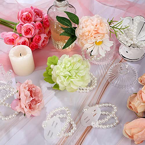 Bracelets de corsage faits à la main en perles synthétiques haut de gamme - 6