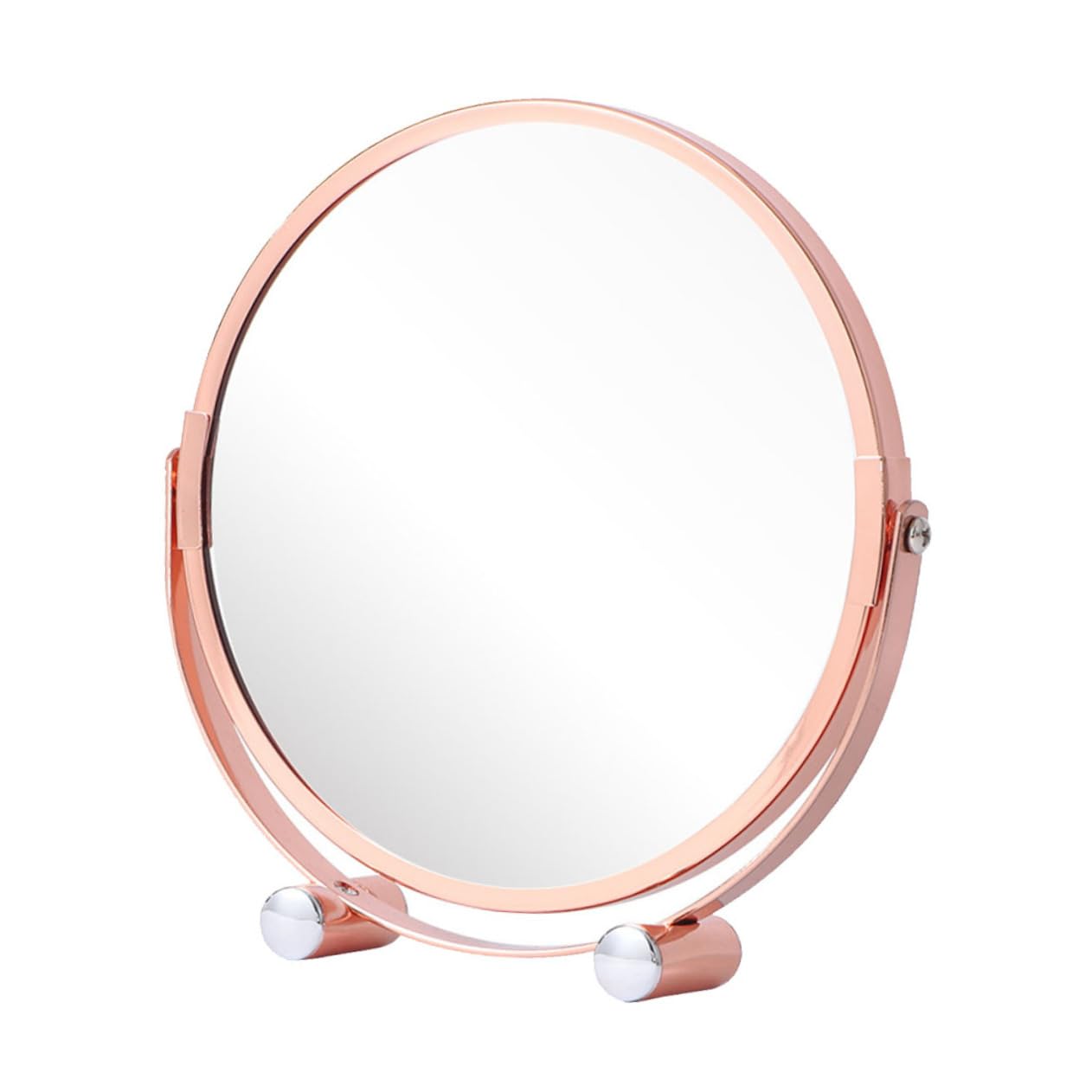 Miroir de maquillage de table rotatif 360° antidérapant pour coiffeuse et maison