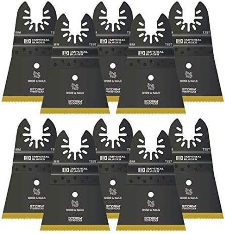 Imperial Blades IBOAT337-10 One Fit 2-1/2" Storm Titanium Wood & Nails Blade, 10PC, Multi