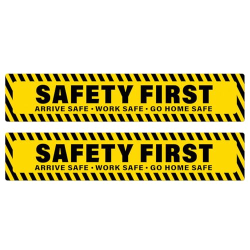 Panneaux de sécurité lot de 2 de 101,6 x 20,3 cm pour signalisation