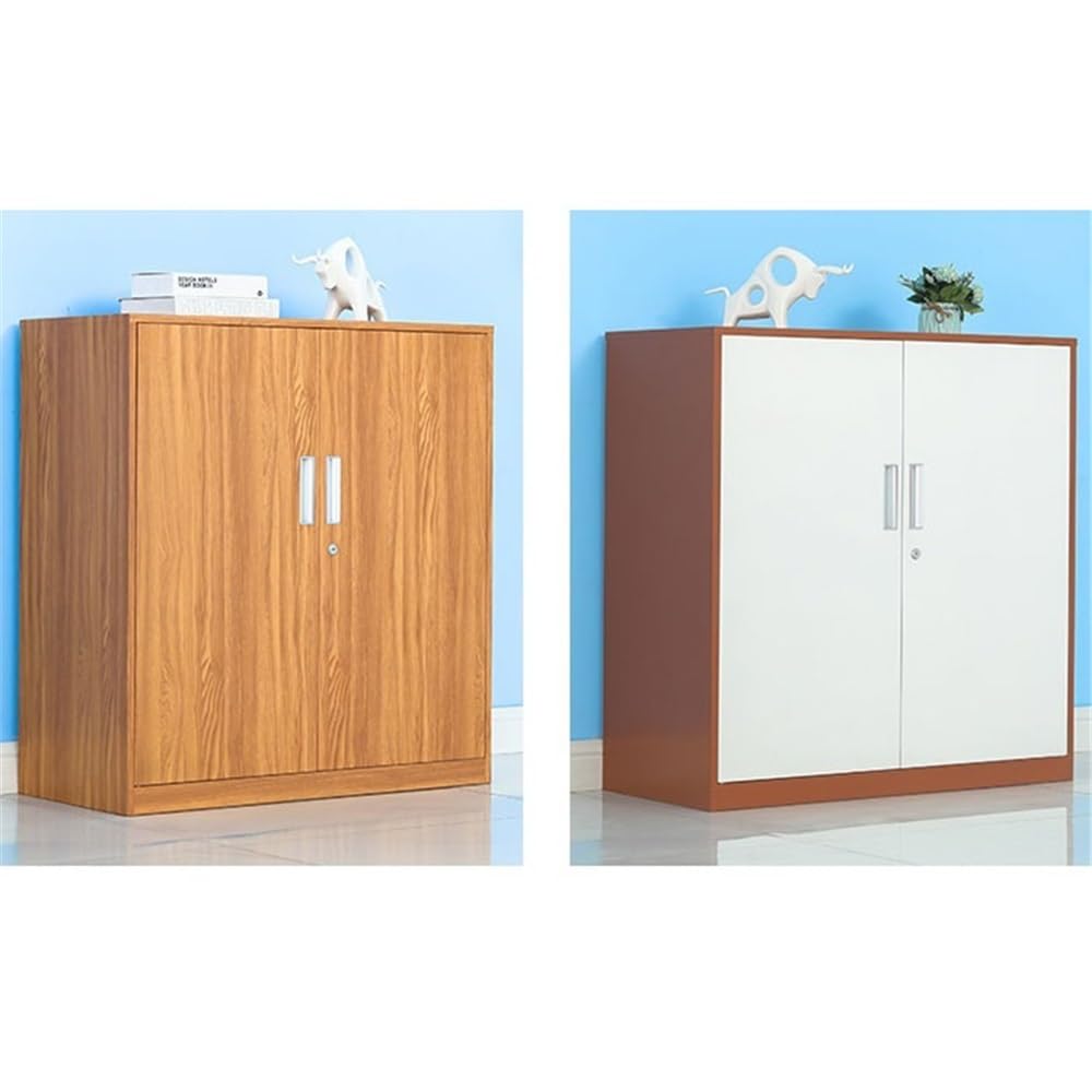 Armario documenti Armadietto for documenti da ufficio con serratura for riporre informazioni sui file in ferro 1 mm di spessore for attrezzi for balcone domestico(Bianco)