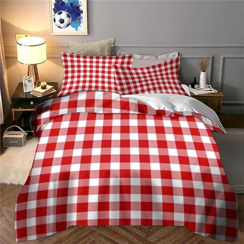Housse de couette microfibre respirante et douce lit simple