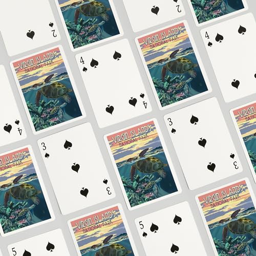 Baraja de cartas Póker Lantern Press 52 piezas miniatura 4