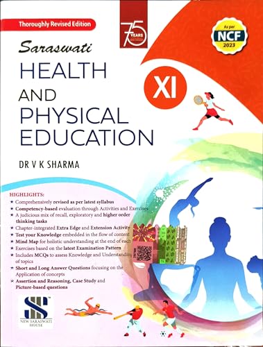 Image of New Saraswati Health and Physical Education for CBSE Class 11 | updated book for 2026-27 Examnination | School Books
