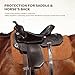 Tackmore All-Purpose Square Quilted Western Saddle Pad Breathable, Shock-Absorbing Saddle Pad Comfortable Fit for Horses Brown