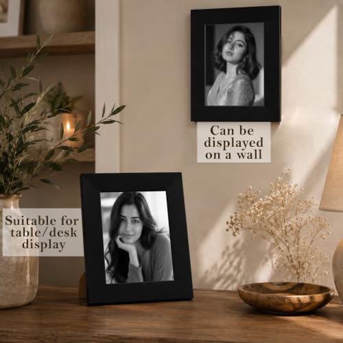 Image of Art Street Synthetic Table Photo Frame for Home Decor - 5 x 7 Inches Black