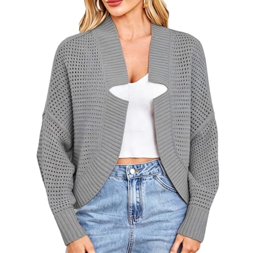 Cárdigan punto murciélago chaqueta suave y acogedora para días fríos