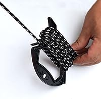 Vista 7 de Juego de 10 organizadores de cables, enrollador de cables de plástico compacto para cables de extensión, cables de carga, líneas de pesca y cuerdas