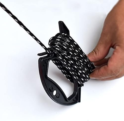 Miniatura 7 de Juego de 10 organizadores de cables, enrollador de cables de plástico compacto para cables de extensión, cables de carga, líneas de pesca y cuerdas