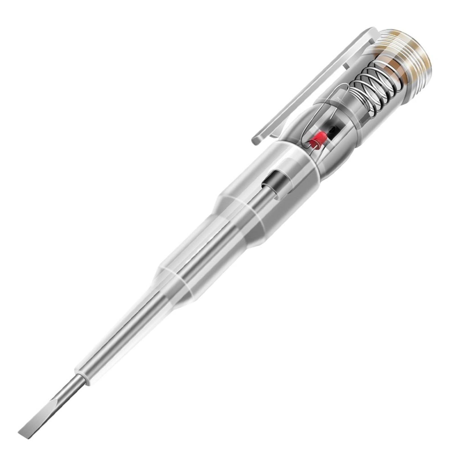 1 crayon de test LED rouge B09, tournevis à un mot, indicateur de tension sans contact, stylo testeur électrique