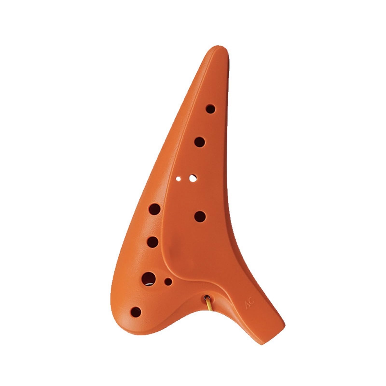 Ocarina Alto Strumento, Ocarina 12 fori in resina Alto C multicolore(Orange)