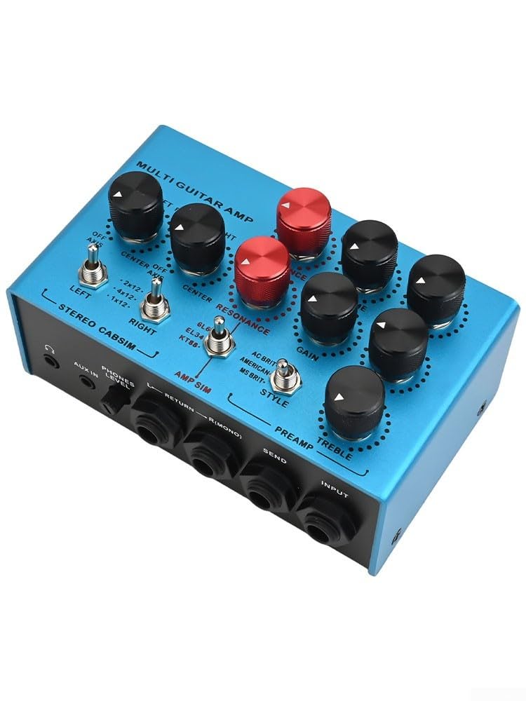 ZYNCUE Für MOSKYaudio Multifunktionales Gitarrenverstärker-Effektpedal, Simulationseffektgerät