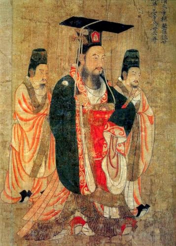 Portrait de l'empereur Sui Wen sur toile Matvsd Kohecs 40x60cm pour décor mural