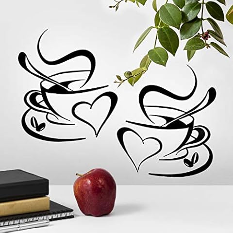 Lot de 2 autocollants muraux wall4stickers Cover