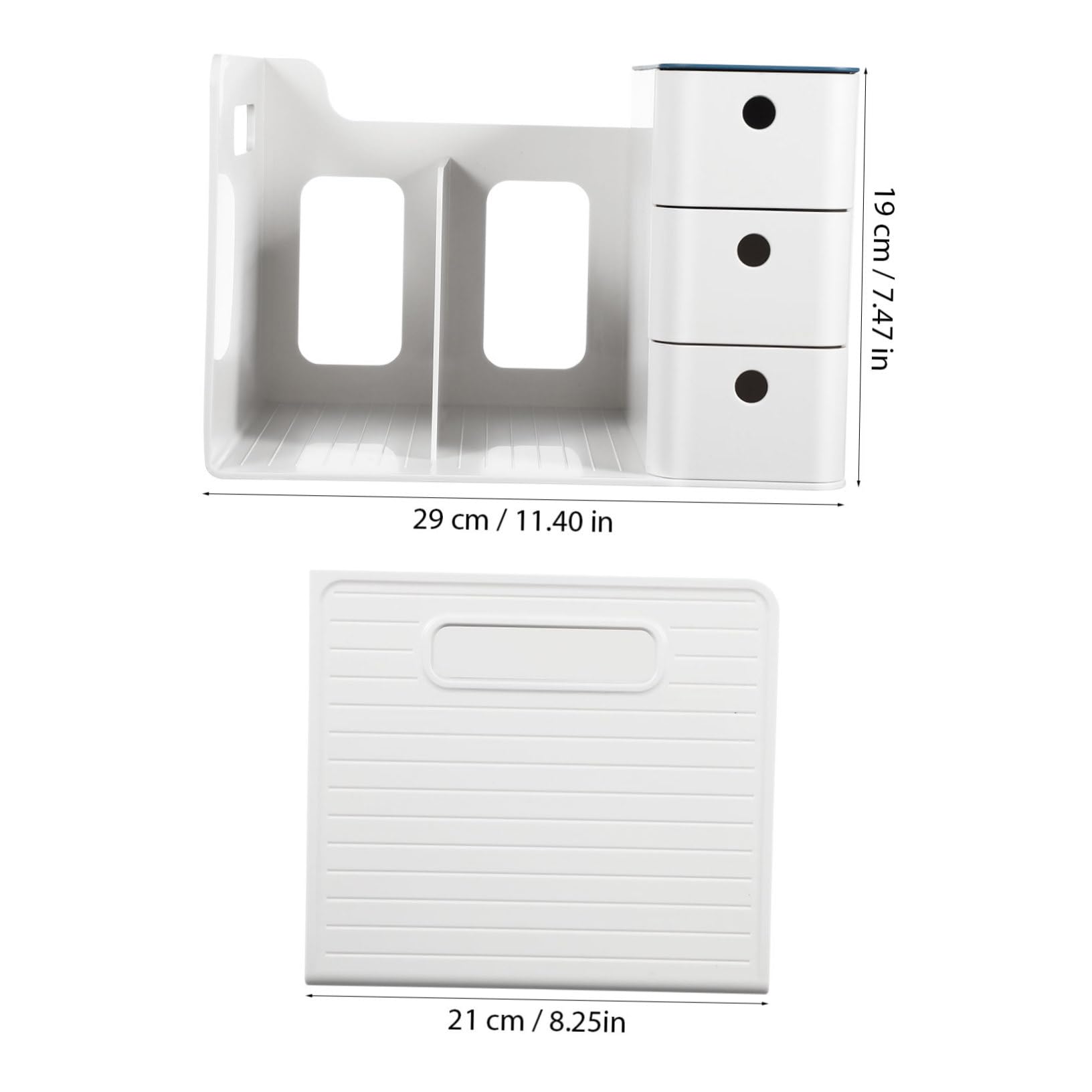 Organizer Per Plastica Scatola Multifunzione Per Cancelleria e Piccoli Oggetti Design Salva Spazio Cassetto Facile Da Accedere Per Scrivania e Toeletta