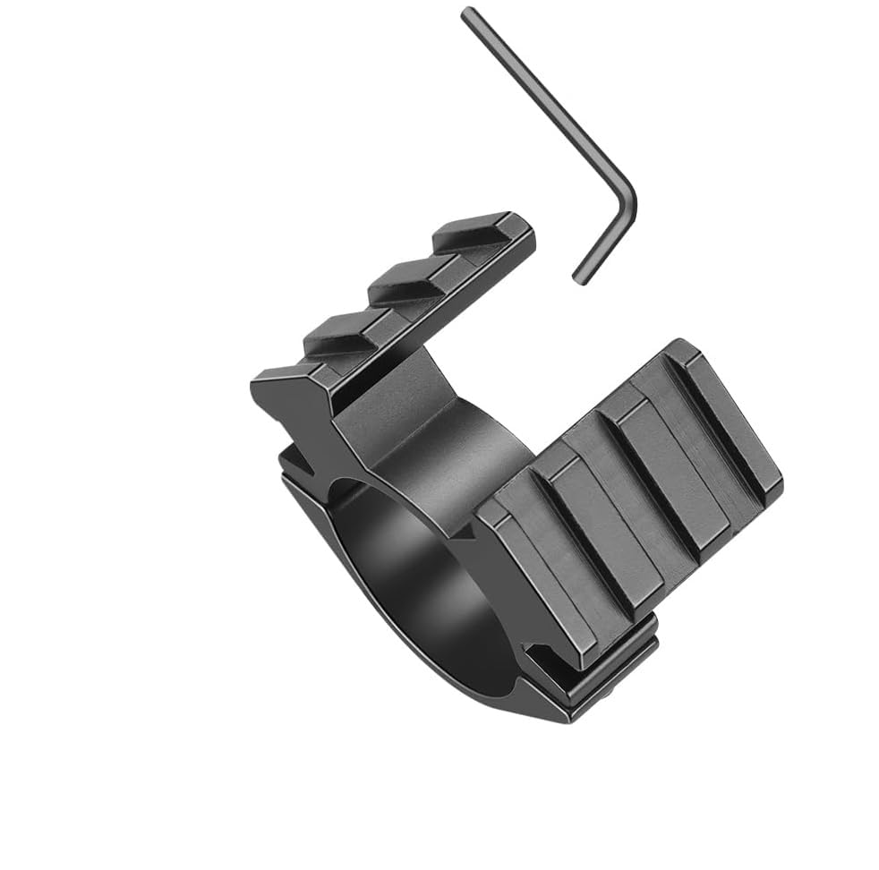 KEENZO Adaptateur Picatinny 25,4mm/30mm – Rail Double, Aluminium Aéronautique, Pour Point Rouge, Laser, Lampe