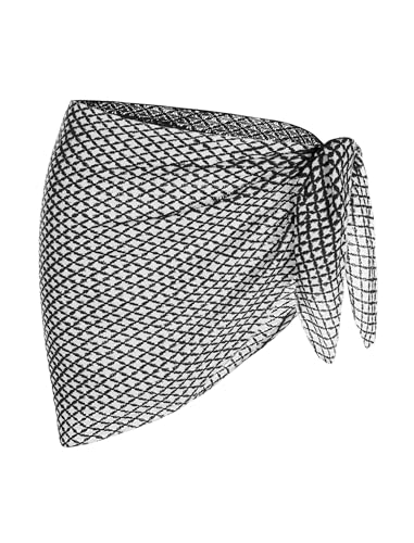 Image of ZAFUL Women Beach Sarong Bathing Suit Wrap Skirt Textured Bikini Swimsuit Cover Ups for Swimwear