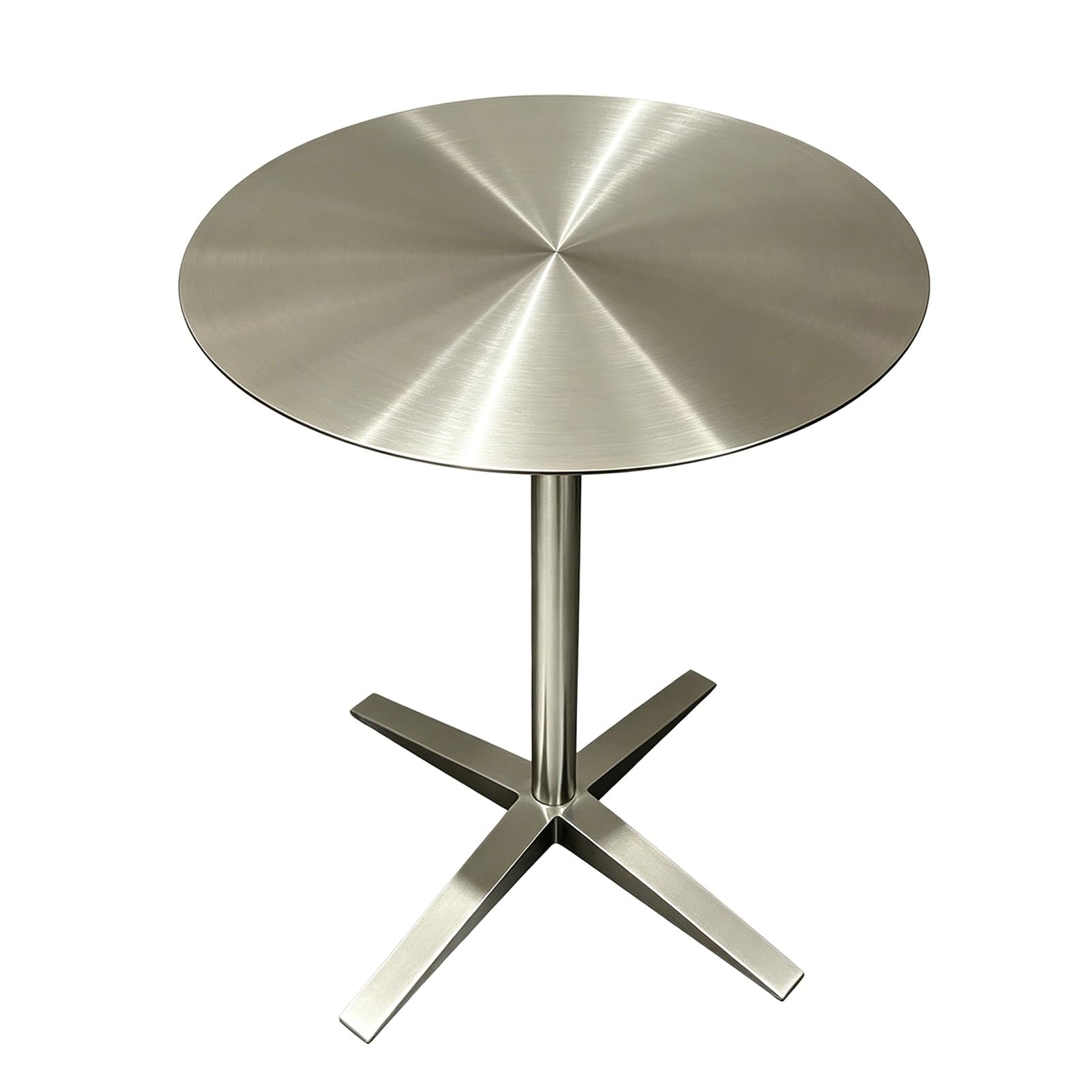 Table bistrot ronde argentée créez un coin café convivial dans votre salon ou terrasse
