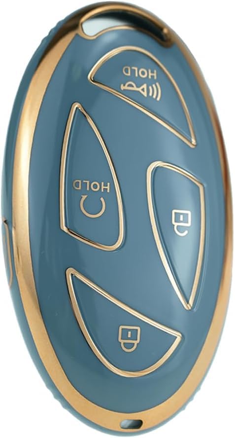 Lucrum Compatible with Hyundai Key Fob Cover & Keychain