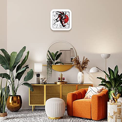 Horloge murale silencieuse sans tic-tac 26cm pour une pièce calme - 8