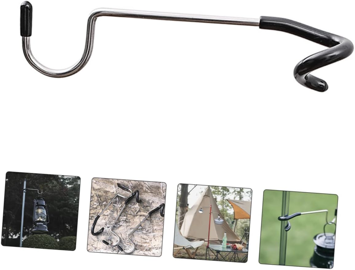 4Pcs Camping Light Hooks Versatile Lantern Hangers for Tree Branch Pole Mount Non Slip Design Portable Outdoor Accessories for Tents and Camping Trips