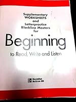 Supplementary Worksheets and Letterpractice Blackling Masters for Beginning to R 0021907978 Book Cover