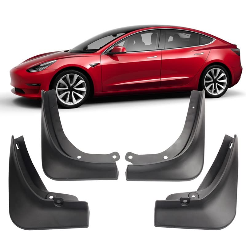 Guardabarros Tesla Model 3 2022-2018: protectores contra salpicaduras de lodo 5
