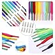 20 Stück Schnürsenkel-Reparatur,Transparente Kordelenden,Schnürsenkel Spitzen,Schnürsenkel Enden,Schnürsenkels Endkappen,Schrumpfschlauch,Schnürsenkelspitzen für Fuballschuhe,Sneaker,Hoodies,Hosen