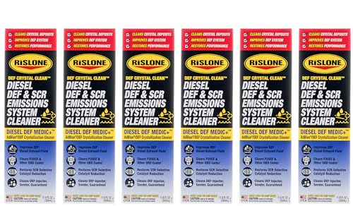 Rislone 4784-6PK DEF Crystal Clean™ Diesel DEF & SCR Emissions System Cleaner, 11.8 oz (Pack of 6)