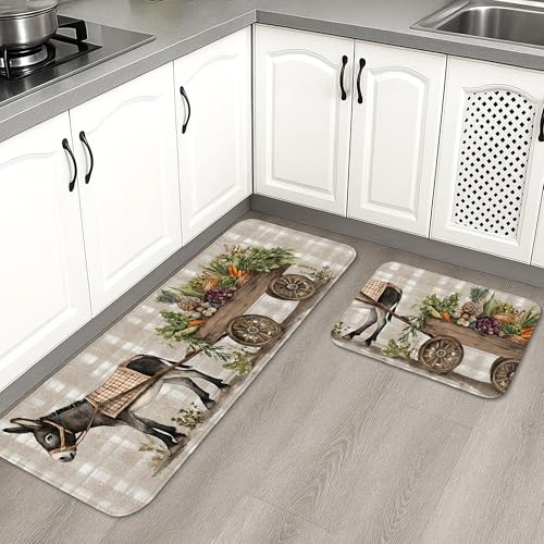 Compatibilità multi-superficie: tappeto da cucina antiscivolo progettato per l'uso su tipiche superfici interne come piastrelle in ceramica, legno duro liscio, legno laminato e pavimenti in vinile da cucina