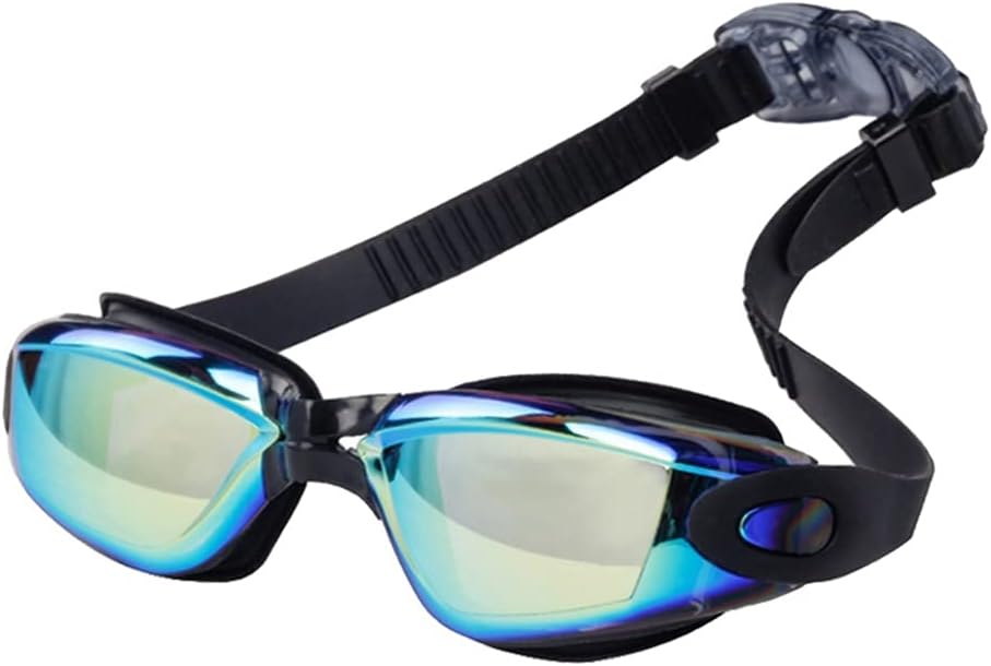 Waterproof Anti-uv Glasses with Earplugs Adjustable Swimming Goggles Nose Clip Men Women Water Sports Eyewear