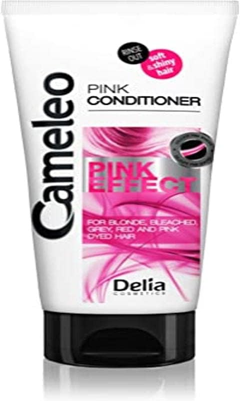 Cameleo - Pink Effect Conditioner with Grapefruit Extract for Blonde, Bleached, Red & Pink Dyed Hair - Soft & Shine Hair with Rose Highlights - No Parabens, Salt - 200 ml